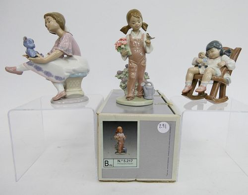 3 LLADRO PORCELAIN FIGURAL GROUP3 38c028