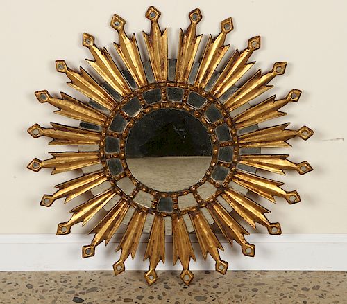 GILTWOOD SUNBURST MIRROR DIAMOND 38c043