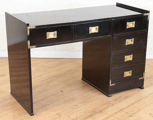 EBONIZED CAMPAIGN DESK BRONZE ACCENTS 38c04f