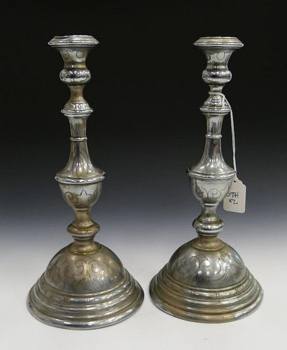 PR POLISH 84 SILVER CANDLESTICKS