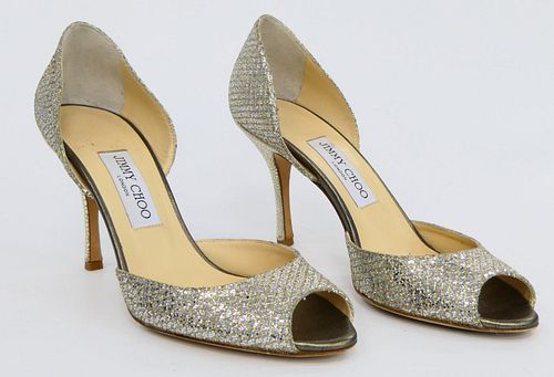 JIMMY CHOO SEQUIN HIGH HEEL SHOESSize 38c128