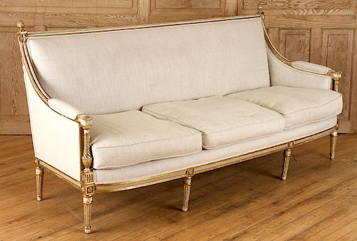 PAINTED GILT JANSEN LOUIS XVI STYLE