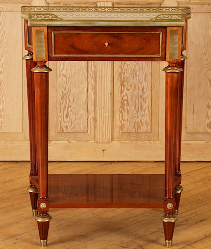 FRENCH MARBLE TOP CROTCH MAHOGANY 38c188