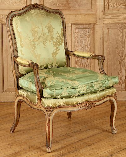 SINGLE JANSEN OPEN ARM CHAIR PAINTED 38c193