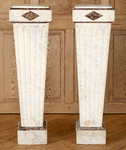 PAIR FRENCH REGENCY STYLE MARBLE 38c1ac