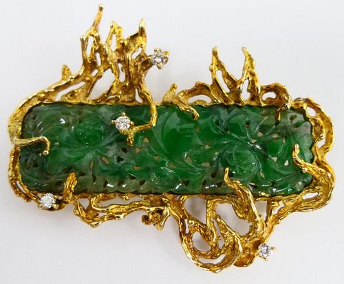 CHINESE INCREDIBLE JADEITE GOLD 38c209