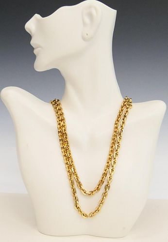 LONG HEAVY 14KT YELLOW GOLD LINK 38c21f