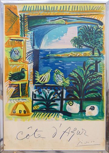 PABLO PICASSO "COTE D'AZUR" OFFSET