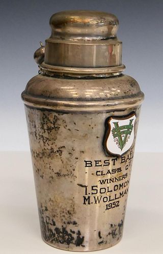 VINTAGE STERLING 1/8 PINT SHAKER