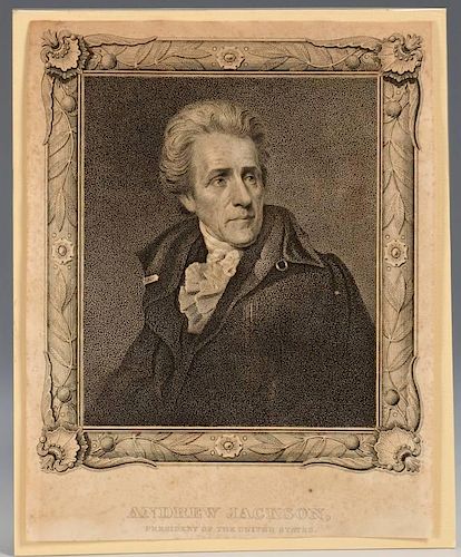 RARE ANDREW JACKSON ENGRAVINGRare 389c94