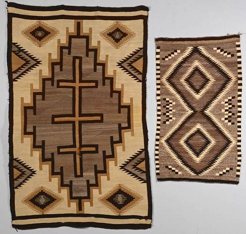 2 NAVAJO RUGS 1 CRYSTAL1st item  389d45