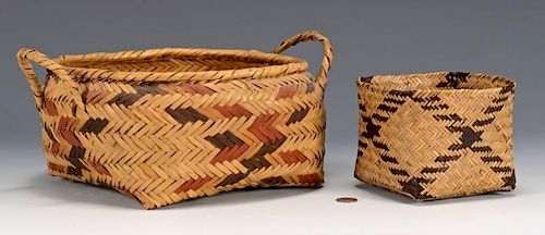 2 NATIVE AMERICAN BASKETS CHOCTAW 389d46