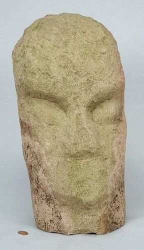 CARVED LIMESTONE SCULPTURE ATTR  389d5b