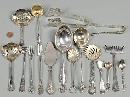 GROUP OF STERLING SILVER SERVING 389d6b