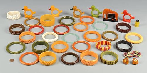 VINTAGE BAKELITE, JEWELRY AND MOREAssorted