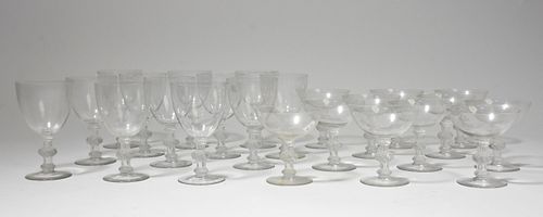 SET OF 23 LALIQUE SAINT HUBERT