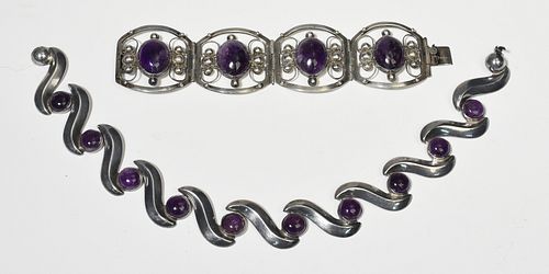 STERLING AND AMETHYST NECKLACE 389e2d