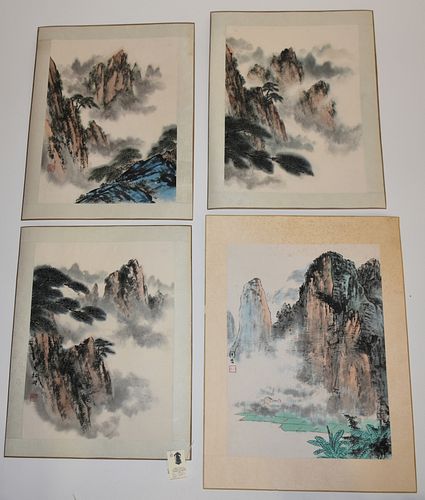 GROUP OF FOUR CHINESE PAINTINGS 389eb9