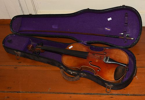 TIGER MAPLE VIOLIN WITH BOW AND 389ed0