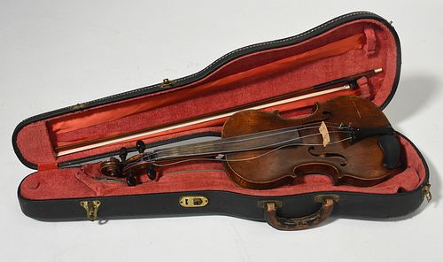 TIGER MAPLE VIOLIN WITH BOW AND 389f07