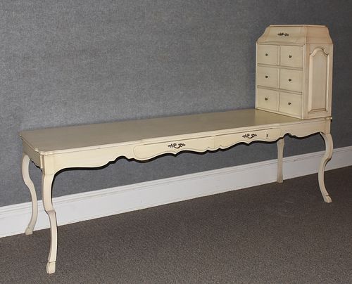 LARGE FRENCH STYLE DESK WITH MOVABLE