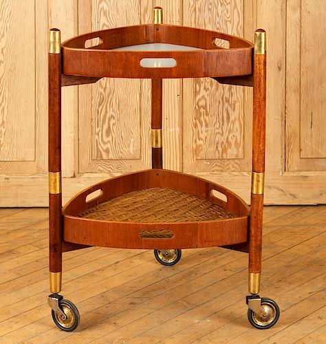 ITALIAN 2 PART STACKING SERVING CART