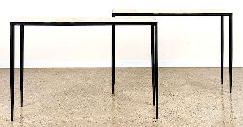 PAIR GIACOMETTI STYLE IRON CONSOLE 389fb0