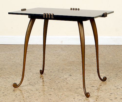 FRENCH BRONZE COFFEE TABLE BLACK 389ff5