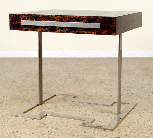 FAUX TORTOISE CONSOLE TABLE ON