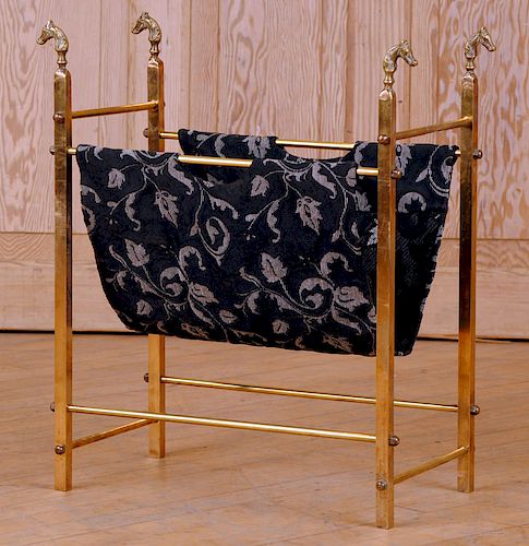 NEOCLASSICAL BRONZE MAGAZINE RACK 38a007