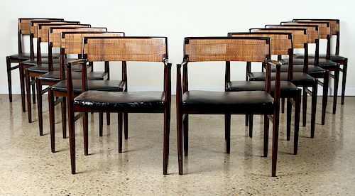 SET 12 MAHOGANY DINING CHAIRS MANNER 38a03b