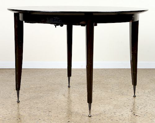 ROUND FRENCH DINING TABLE EBONIZED 38a049