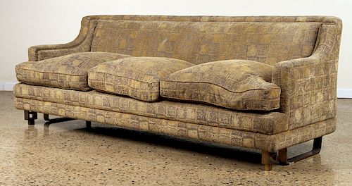 THREE SECTION UPHOLSTERED SOFA