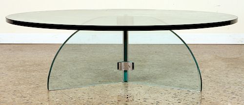 CHROME GLASS COFFEE TABLEA chrome 38a081