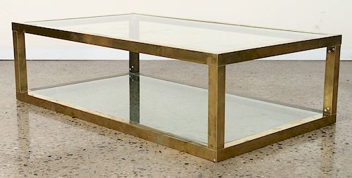 RECTANGULAR GLASS TOP COFFEE TABLE 38a0a2