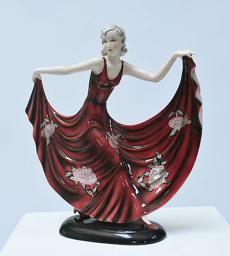 GOLDSCHEIDER ART DECO FIGURE OF