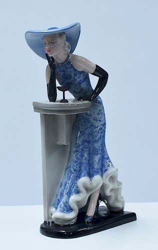 GOLDSCHEIDER FIGURE OF ART DECO 38a0d7