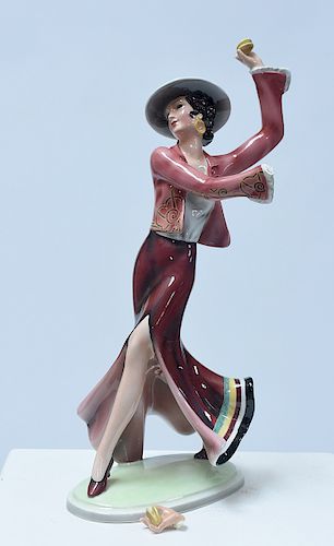 GOLDSCHEIDER FIGURE OF ART DECO