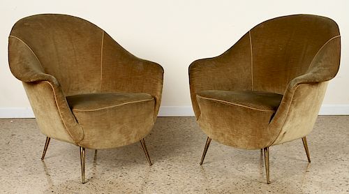 PAIR UPHOLSTERED ITALIAN LOUNGE 38a10d