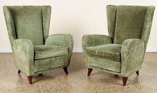 PAIR PAOLO BUFFA UPHOLSTERED LOUNGE 38a122