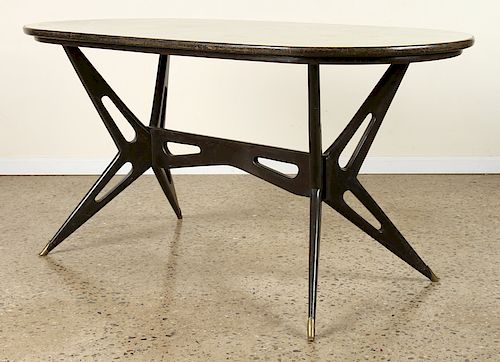 ITALIAN WOOD DINING TABLE MARBLEIZED 38a11e