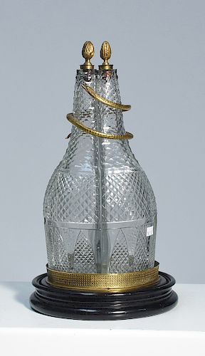 FRENCH MID 19TH C FOUR BOTTLE 38a127