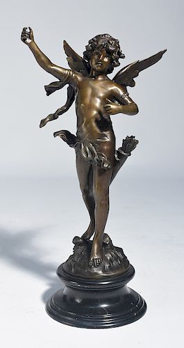 AUG MOREAU BRONZE OF WINGED FIGURE 38a21d