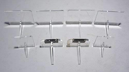 EIGHT LUCITE WALL BRACKETSEight 38a239