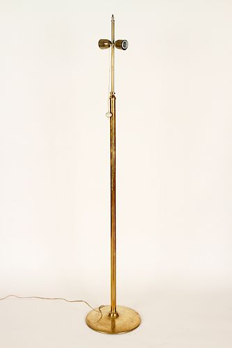 ITALIAN BRASS TWO LIGHT FLOOR LAMP 38a2a1