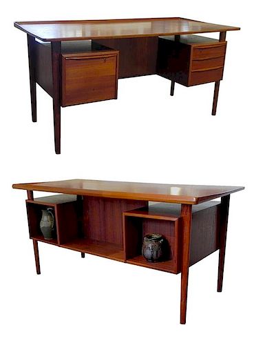 MID CENTURY DANISH MODERN DESK 38a2d8