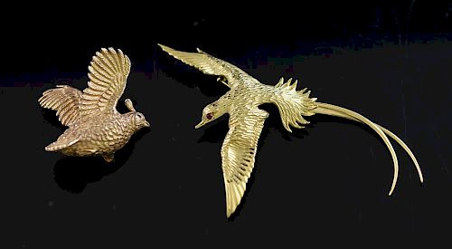 TWO GOD BIRD PINSTwo god bird pins  38a2f9