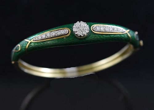 STAMPED 14K YELLOW GOLD GREEN 38a323