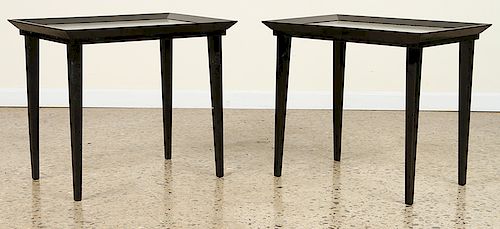 PR EBONIZED END TABLES GEOMETRIC 38a31c