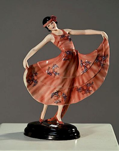 GOLDSCHEIDER ART DECO FIGUREGoldscheider 38a365